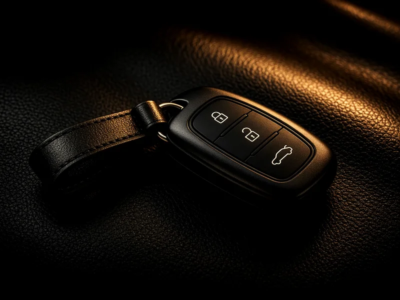 Black luxury car key